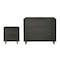 Manhattan Comfort Granville Dark Grey 3-Drawer Dresser and 2-Drawer Nightstand, Set of 2 GRAN045 - alternate 5